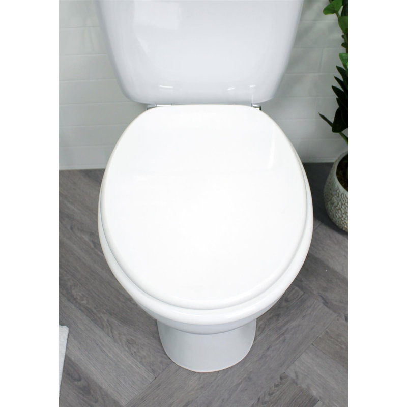Sellman Soft Close Round Standard Toilet Seat, White