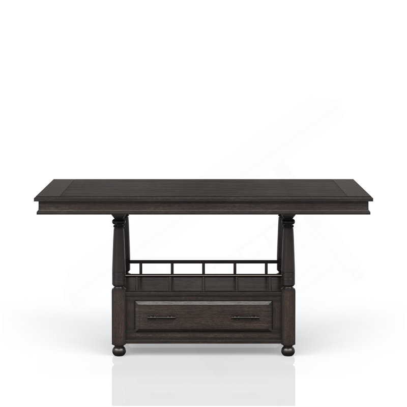 Deep Coffee Counter Height Dining Table