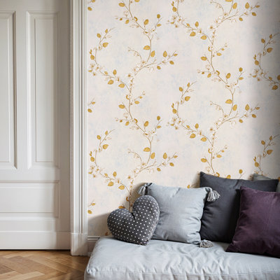 Vintage Non-Pasted Non-Woven 3D Embossed Wallpaper Roll