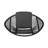 Contemporary Outdoor Chair With Woven Seat - Grey, Iron + Plastic, 29.26 In. Tall, 22.78 Wide, 37.02 Deep, 11.66 Lb, Assembly Required Elegant Basket In Grey Steel Height, Width, Depth,