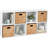 8-Cube Bookshelf, 11in Display Storage System, Organizer w/ Removable Back Panels-505169652-505169658