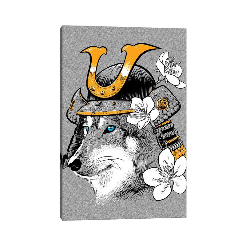 Wolf Samurai by Alberto Perez - Wrapped Canvas Print, 30.48 cm H x 45.72 cm W