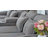133" Oversized Chenille U Shaped Sectional Sofa with Storage Console Cup Holders and USB-685234343