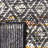 Natura Hand Woven Wool/Cotton Geometric Rug in Yellow/Black/Ivory-2130083202