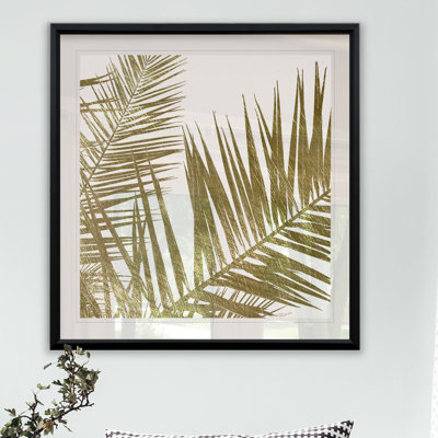 « golden frondes i », impression encadrée