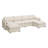 Abramson Upholstered U-Shaped Chenille Sectional Cloud Sofa-1419851169