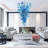 5 - Light Glass Tiered Chandelier