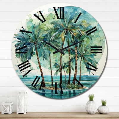 Cynara - Horloge murale florale