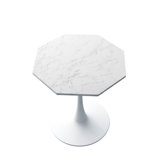 Sophisticated Octagonal Coffee Table With Sturdy Base For Various Rooms
