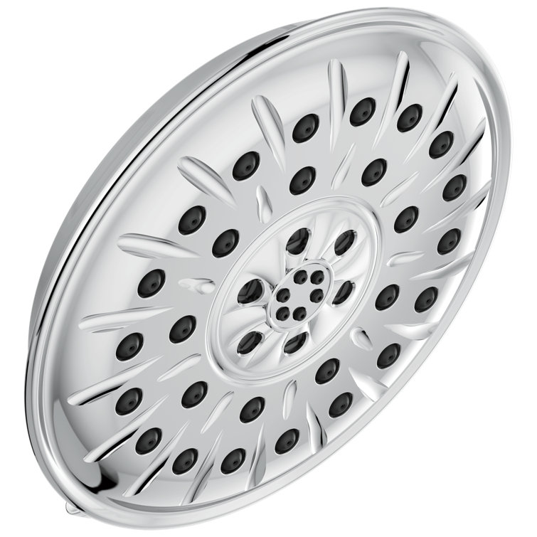 Multi Function Fixed Shower Head with H2Okinetic Technology