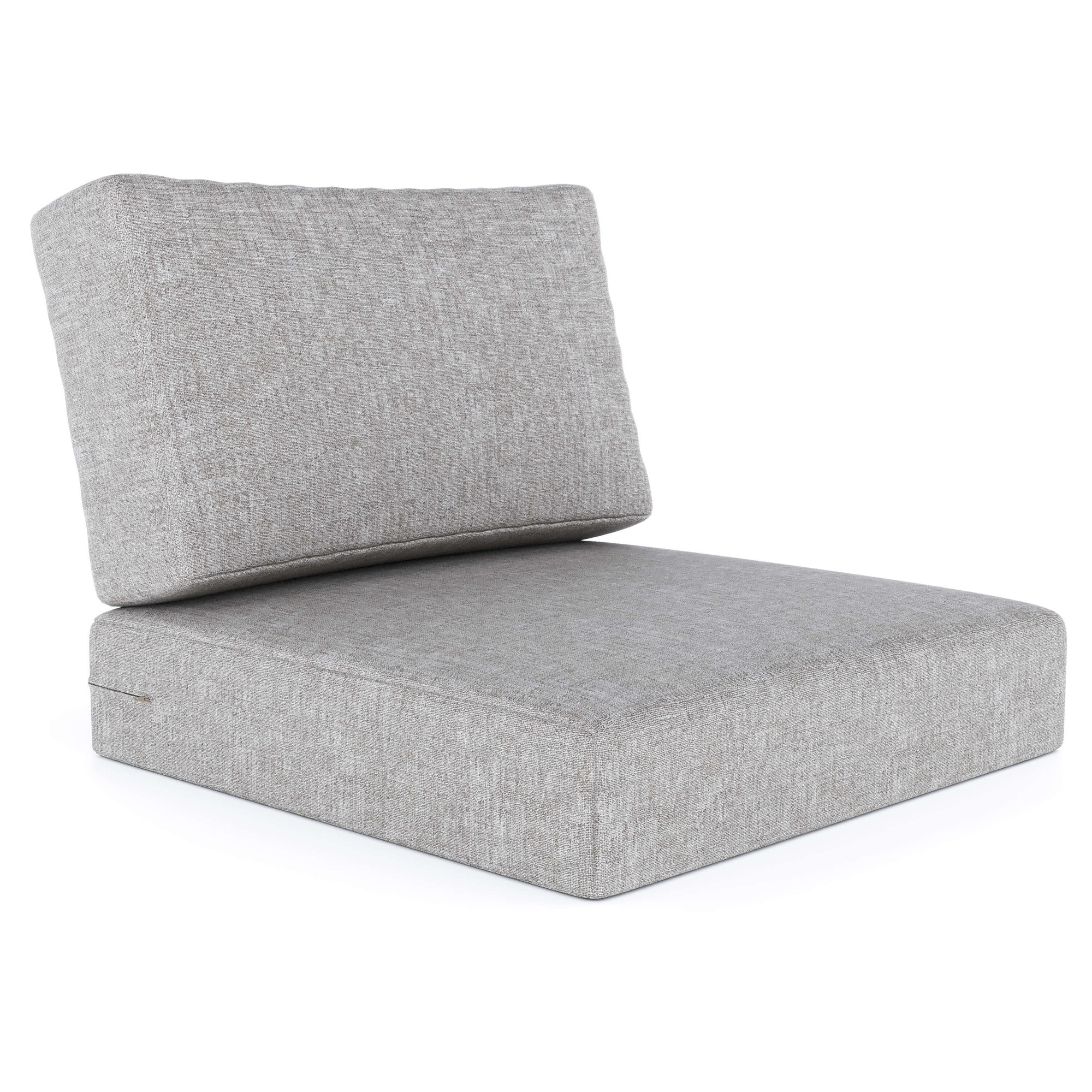 Amala Outdoor Sunbrella® Seat/Back Cushion, Sunbrella® Canvas Granite, 28.5" W x 28.5" D
