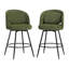 Tabouret de comptoir pivotant H 26 po avec structure en métal-937624277-938171310