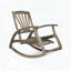 Chaise berçante en bois d'acacia avec repose-pieds rétractable-1532615492