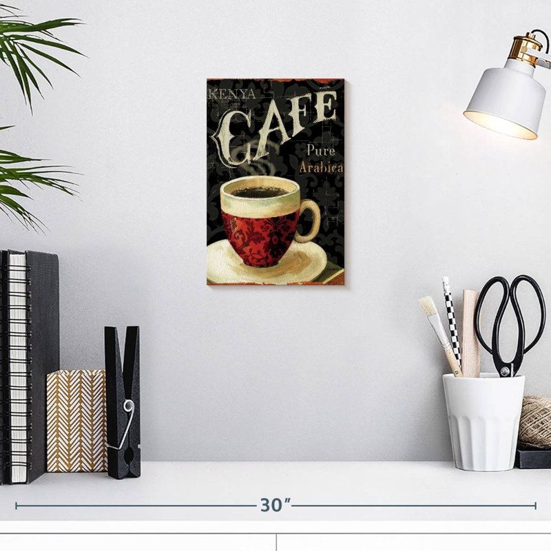 Le café du jour chez Yarlin I, H 12 po x l 8 po