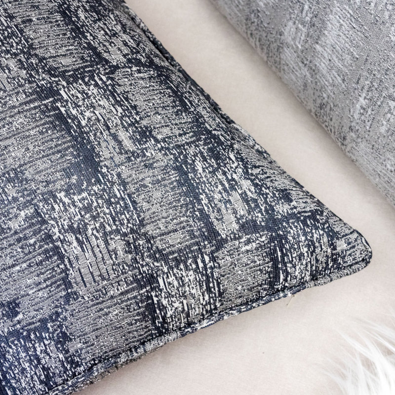 Brennya Indoor/Outdoor Throw Pillow, Charcoal