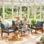 Outsunny 4 Seater Rattan Garden Furniture Set with Table-1125071899