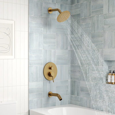 Dual-Function Tub and Shower Faucet Set