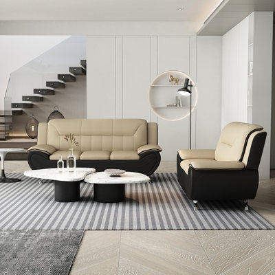 Angeliki 2 - Piece Faux Leather Living Room Set by Wrought Studio