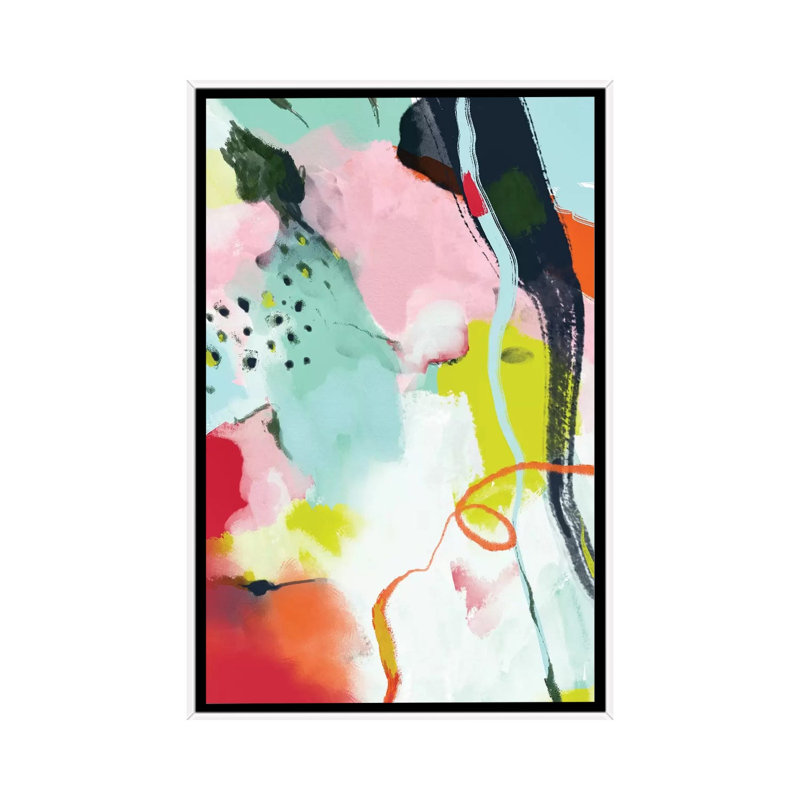«Landscape in Spring» par Ana Rut Bré - impression d'art graphique, Toile blanche encadrée, Aucun mat
