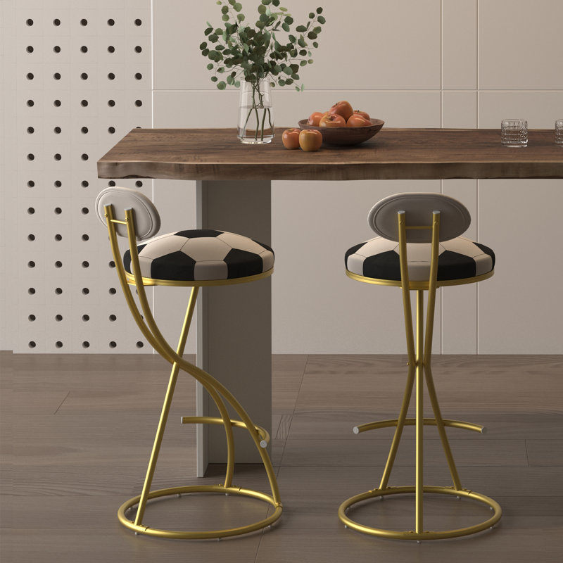 Ensemble de 2 tabourets de bar Football