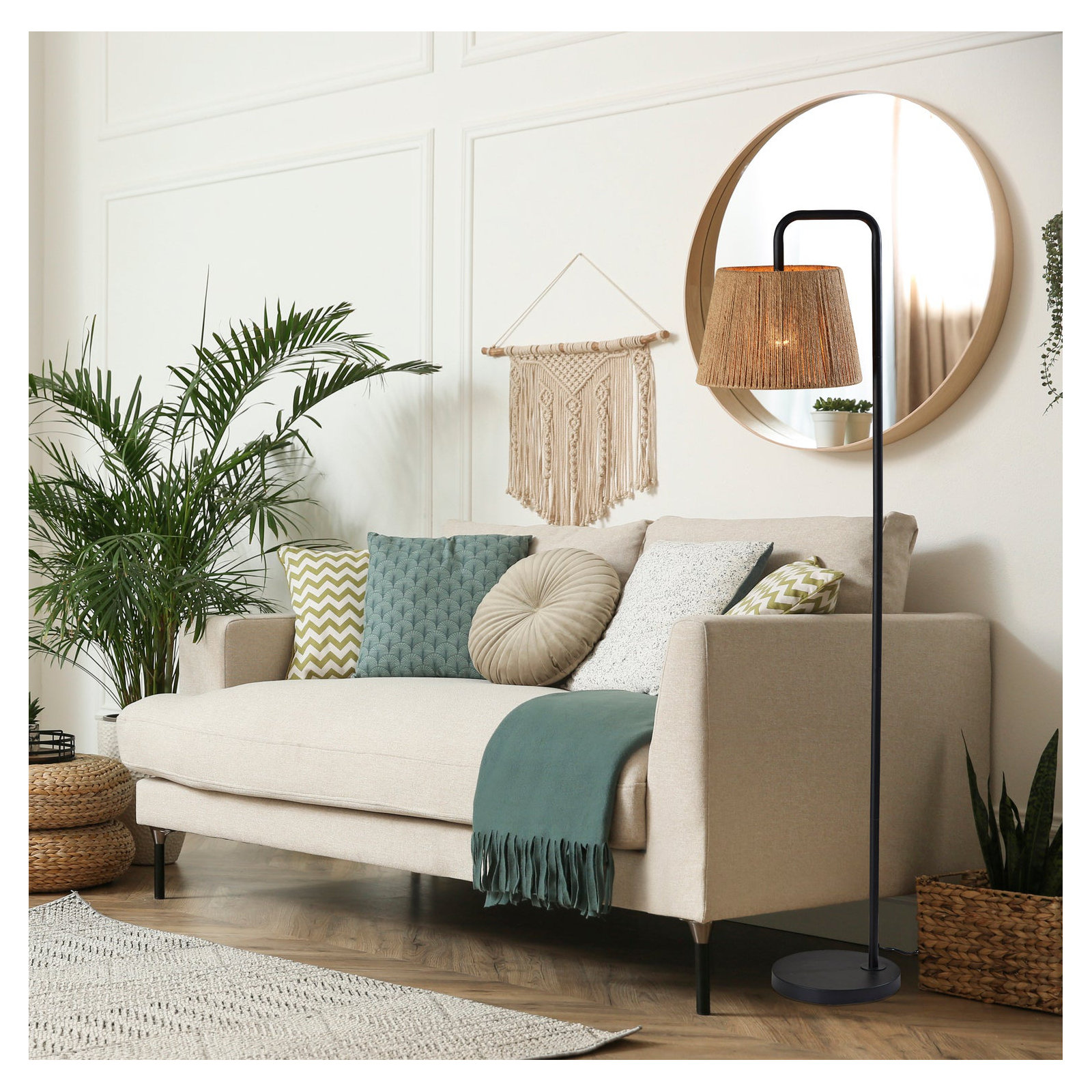 Calissa 59'' Floor Lamp, Black