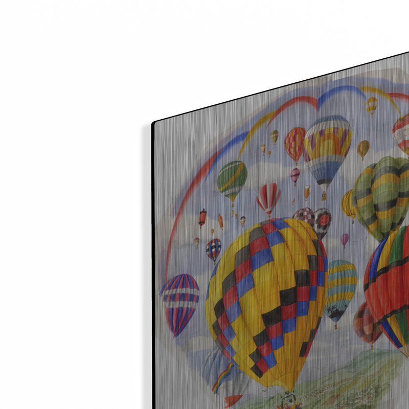  «Shaped Balloon» par Gale Pitt, art mural en métal, 16 po x 24 po, H 24 po x l 16 po