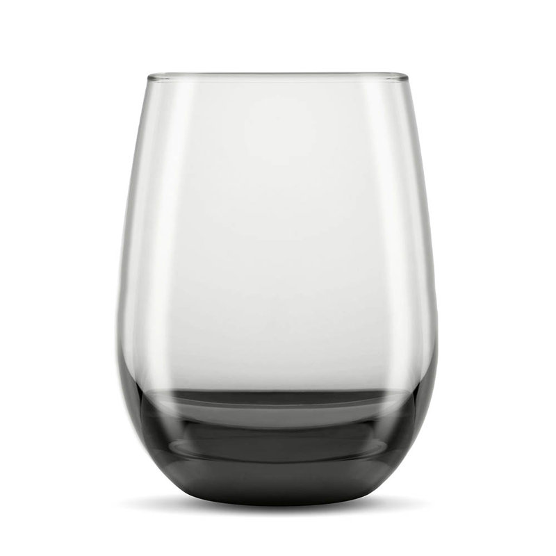 Libbey Classic Smoke Stemless Wine Glasses, Set of 6