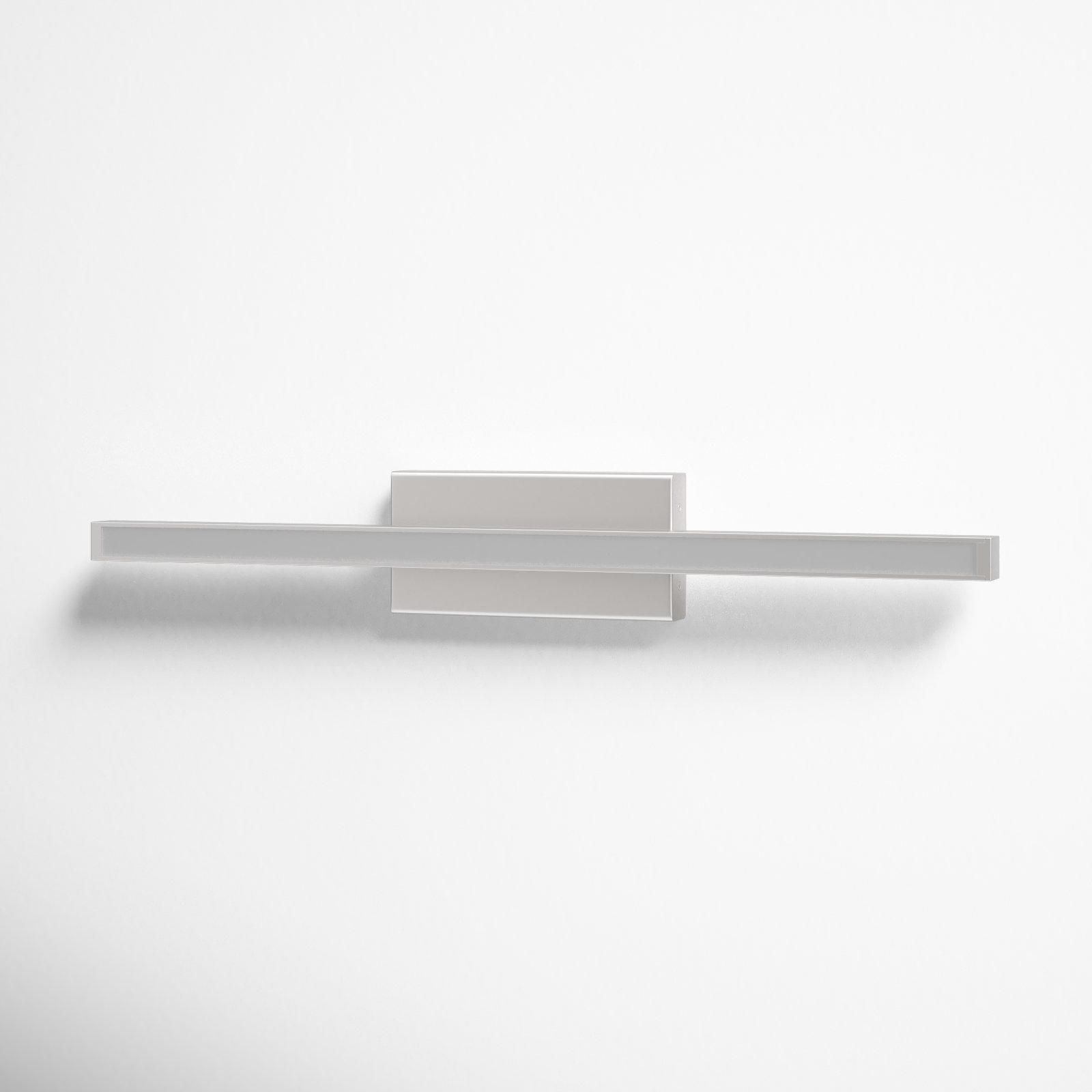 Rochelle Aluminum LED Flush Mounted Sconce, Brushed Nickel, 2.75" H x 1.63" W x 18" D