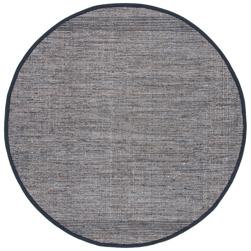 Montauk Hand Woven Cotton Rug, Round 6'
