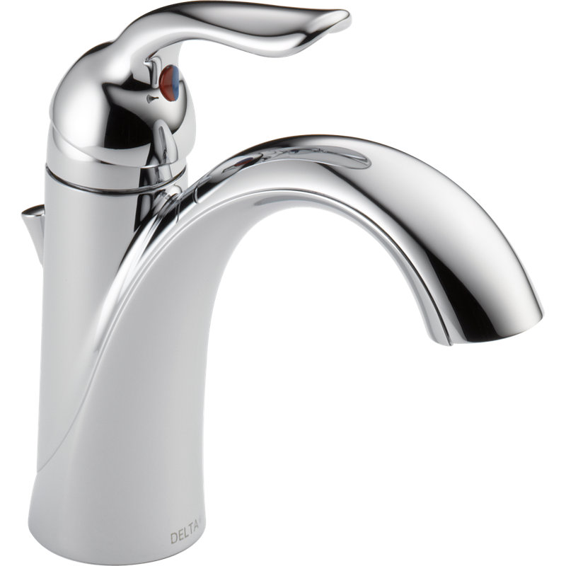 Lahara Single Hole Bathroom Faucet with Drain Assembly, Single Handle Bathroom Sink Faucet, Chrome