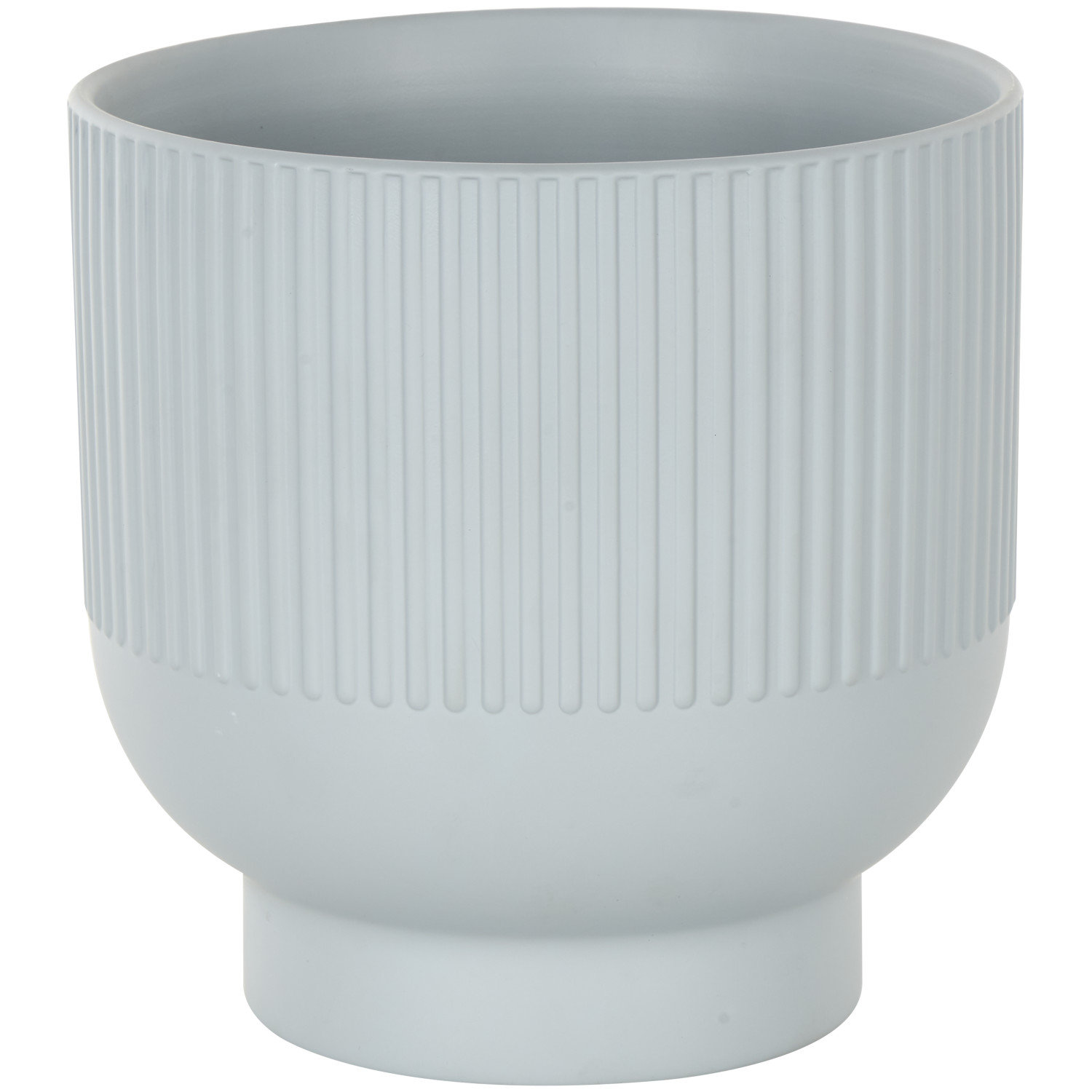 9" Ceramic Planter, Blue, 8.8" H x 8.6" W x 8.6" D