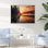 «Magicak Sunrise Over The Mountain Lake», reproduction sur toile