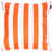 Orange/White Striped