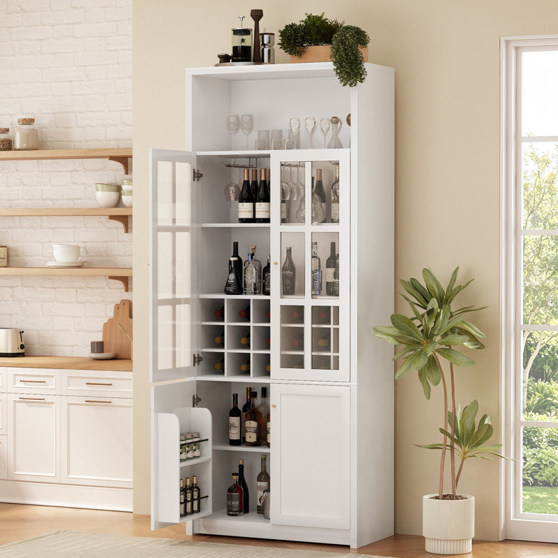 31.52 " L Bar Cabinet, Blanc