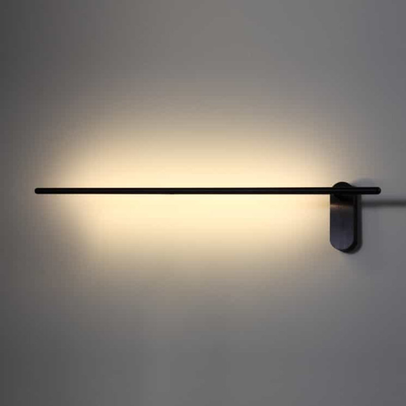 UltraBeam Black Indoor LED Wall Light 10 Watt LED 1000 Lumens Height 900mm