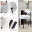 Chaises de salle à manger rembourrées en tissu Sherpa avec dossier pour la salle à manger, la cuisine et le salon-895176137-879054978