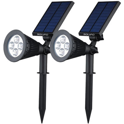 Lampe sur pied d'extérieur à DEL 15,94 "à énergie solaire intégrée