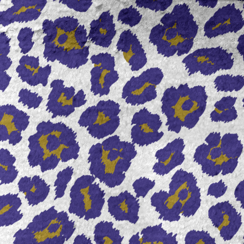 Lucida Bath Towel, Microfiber, White/Metallic Gold/Purple