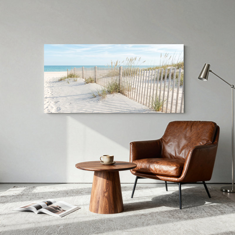 «Beach Dunes», reproduction d'art sur toile, ensemble de 1, Wrapped Canvas, L 32 po x H 16 po