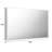 Velleman 60'' W 36'' H Recessed Framed Medicine Cabinet Mirror Adjustable