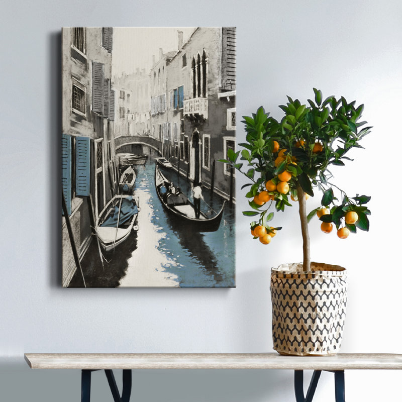 Venise I - reproduction d'art, H 60 po x l 40 po x P 1 po, Toile tendue, Pas de tapis