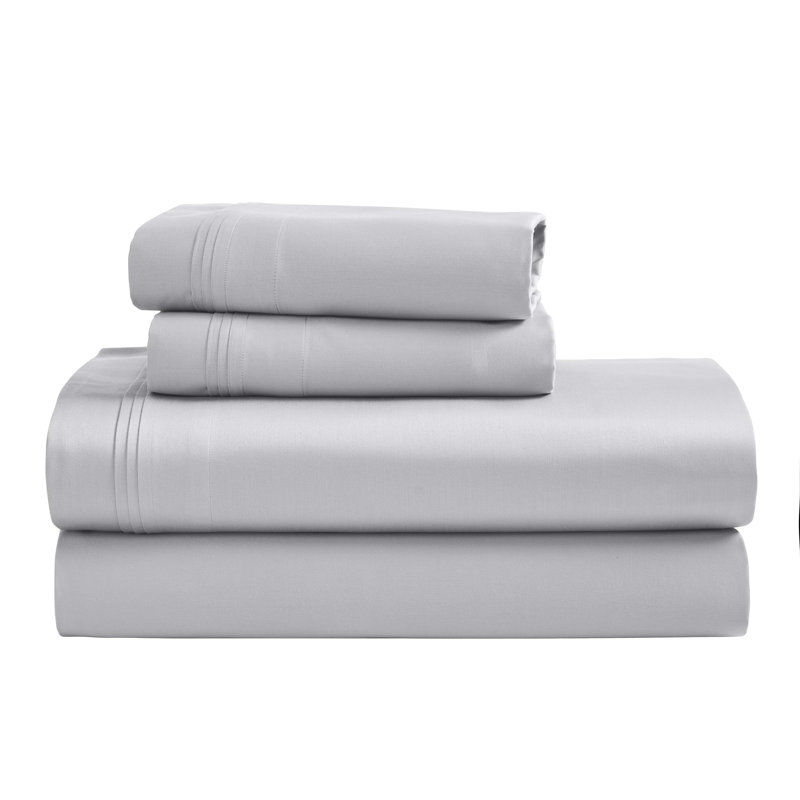 Certified Egyptian Cotton Deep Pocket Solid Luxury 1500 Thread Count Sheet Set, King Sheet Set, Platinum