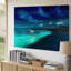 Toile, "Un paysage mystique la nuit", art mural Sholering Bioluminescent Shoreline-21431202