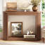 Console de rangement cannelée de 42,9 po pour salon d'entrée