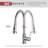 Eqloo Beckville Pull Down Kitchen Faucet-55175785