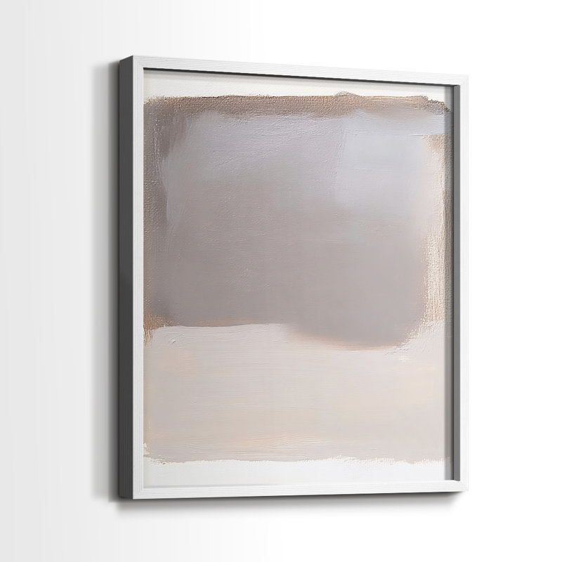 "ABSTRACT Series DCCXV" par J Paul, Blanc / Blanc, H 11 po x l 9 po
