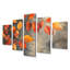 Orange orange, feuilles d'automne IV - - Art mural d'automne