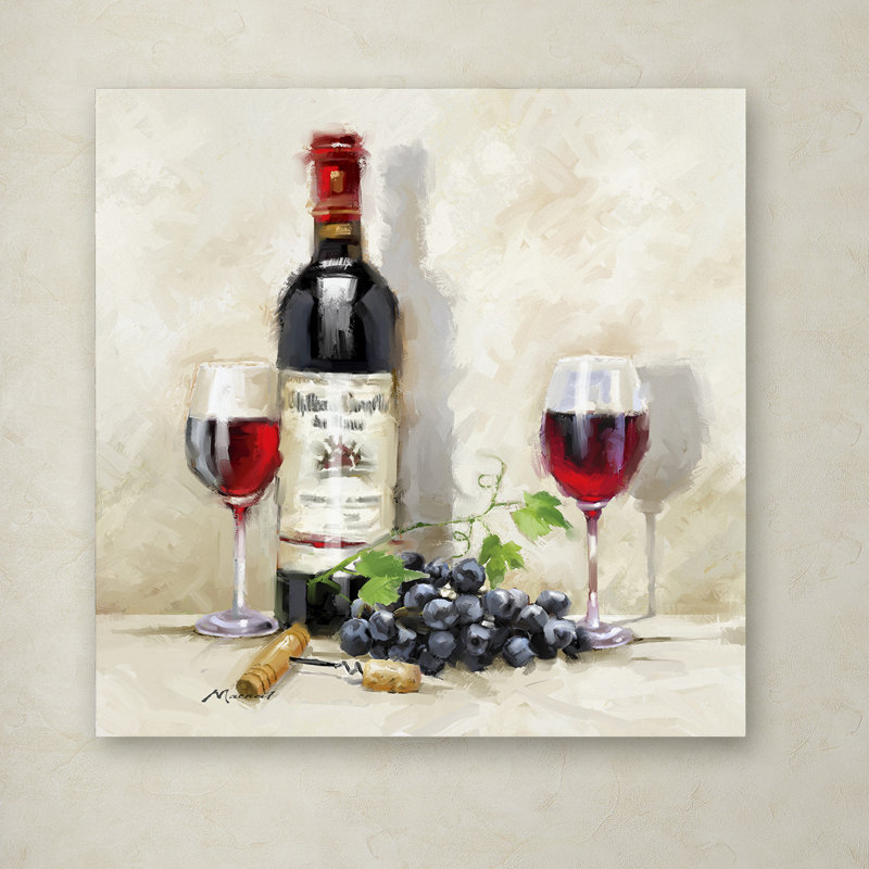 «Red Wine» par Armand, reproduction sur toile, H 35 po x l 35 po x P 2 po