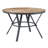 Indoor Dining Round Table With Metal Legs,Light Birch