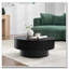 Table basse ronde en bois avec rangement-121083348